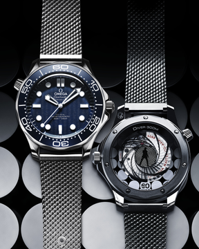 Seamaster Diver 300M James Bond 60th Anniversary 42 mm em Aço [Primeira Linha]