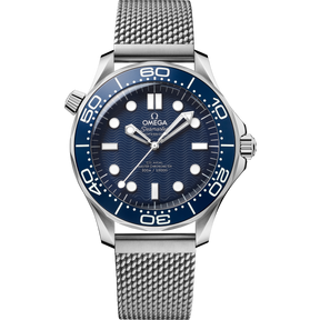 Seamaster Diver 300M James Bond 60th Anniversary 42 mm em Aço [Primeira Linha]