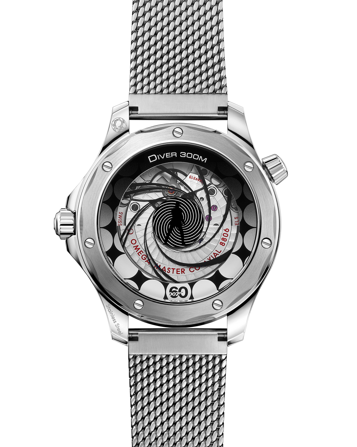 Seamaster Diver 300M James Bond 60th Anniversary 42 mm em Aço [Primeira Linha]